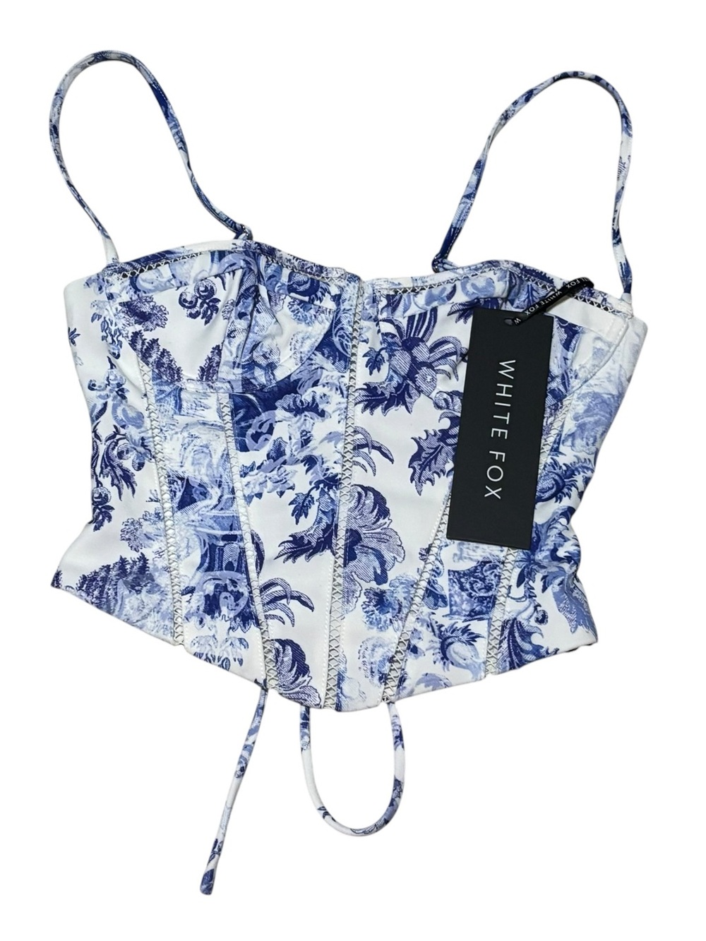 NWT White Fox Needed You Bustier Women’s Size X-Small In Blue Iris - Picture 5 of 11